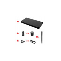 Система стеллажей QBRICK SYSTEM REGULAR 74/32см, 5 полок, 100кг (5901238261872)