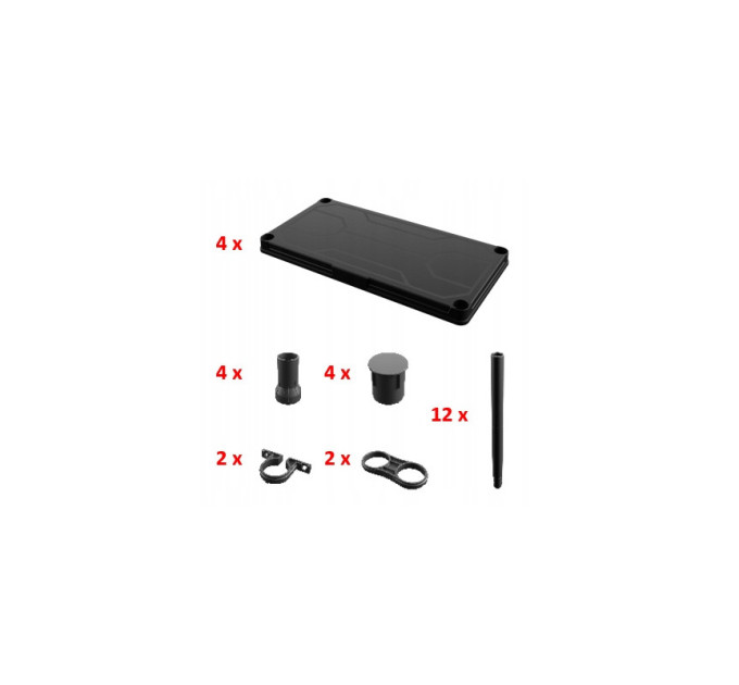 Система стеллажей QBRICK SYSTEM REGULAR 74/32см, 5 полок, 100кг (5901238261872)