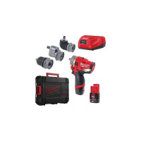 Дриль-шуруповерт акумуляторна безщіткова ударна MILWAUKEE M12 FPDXKIT-202X(37Нм)(2нас+2Х2Ач+кейс)