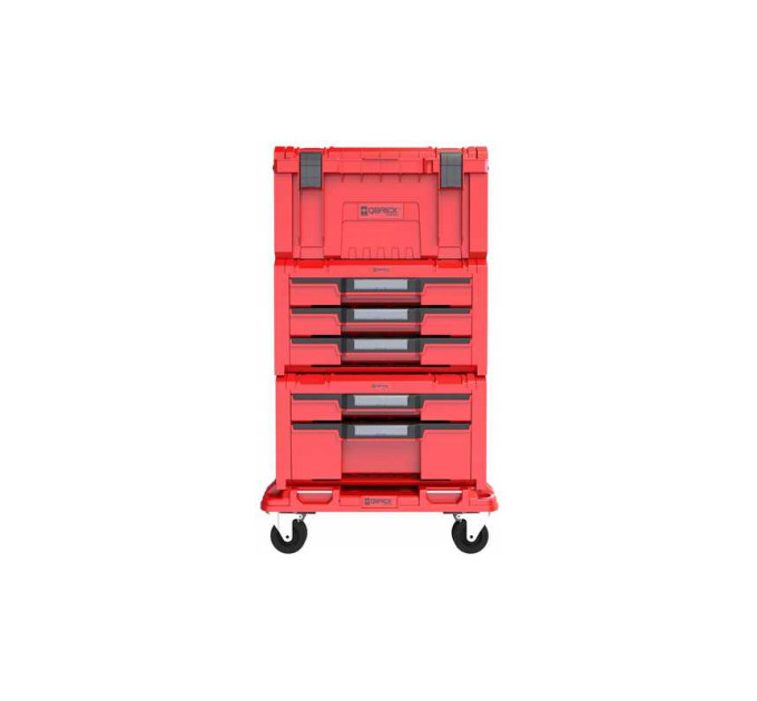 Набор ящиков QBRICK SYSTEM PRO RED DRAWER WORKSHOP SET 4 2.0 RUHD мобильный шкаф (525x345x885мм)