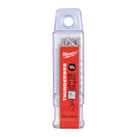 Сверло по металлу THUNDERWEB HSS-G MILWAUKEE, DIN338, Ø2,2х53х27мм, (10шт)