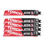 Полотно для сабельных пил TORCH CARBIDE NITRUS MILWAUKEE, 150х2,5мм, (5шт), (металл)