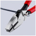 Плоскогубцы комбинированные Ø4,6мм, 240мм KNIPEX 09 01 240, фосфатированные