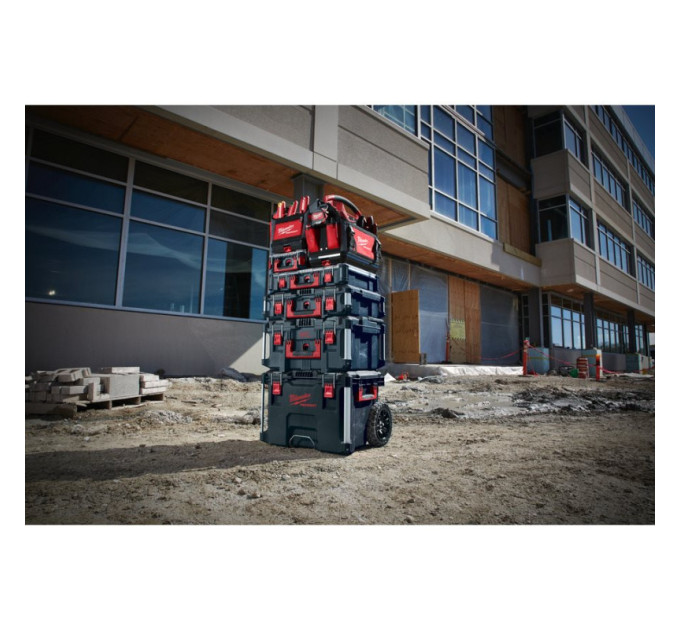 Ящик для інструментів на колесах PACKOUT MILWAUKEE TROLLEY BOX (560x410x650мм)