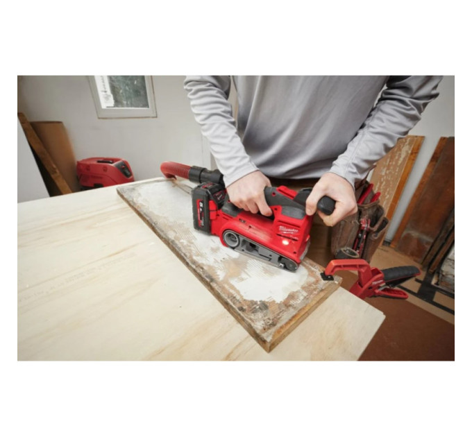 Шліфмашина стрічкова акумуляторна безщіткова MILWAUKEE M18 FBTS75-0 (каркас)