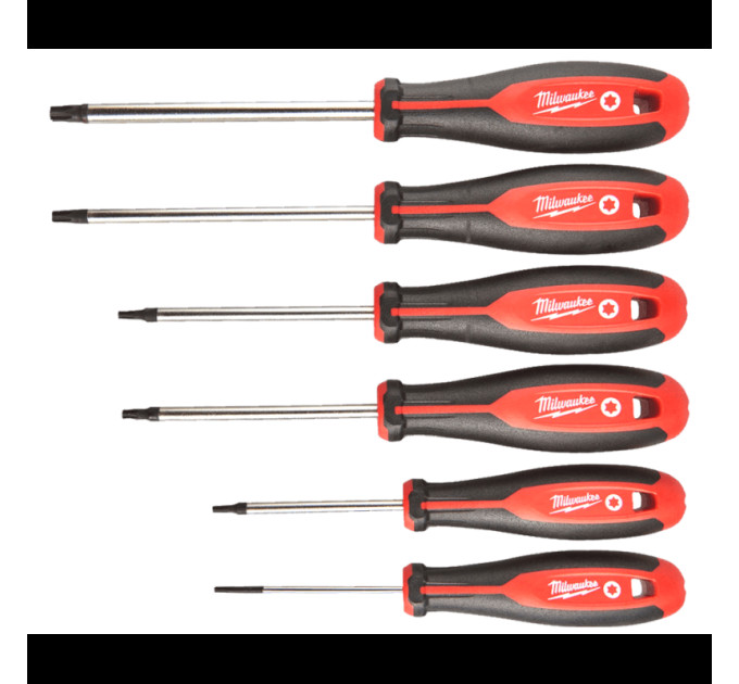 Набір магнітних викруток з тригранною рукояткою MILWAUKEE TORX, (6шт)