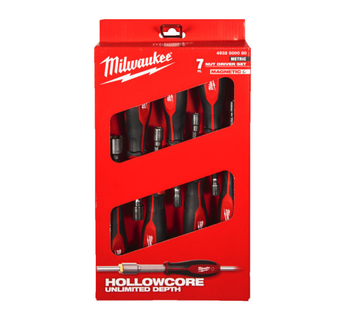 Набор отверток сквозных магнитных HollowCore MILWAUKEE (7шт)