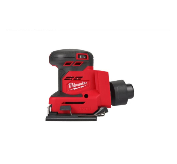 Шлифмашина вибрационная аккумуляторная MILWAUKEE M18 BQSS-0 (каркас)