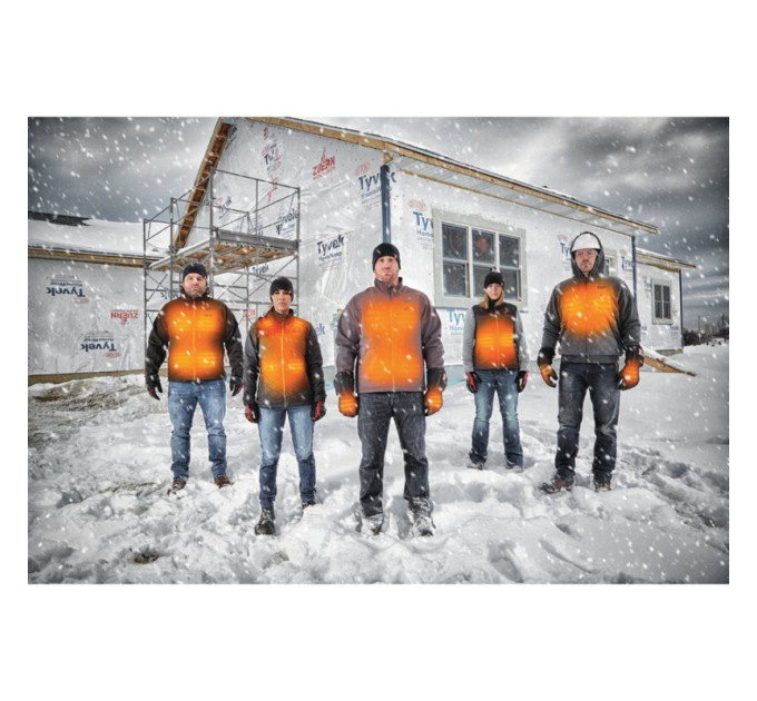 Толстовка з підігрівом з капюшоном MILWAUKEE M12 HHGREY3 (S), сіра, (розмір S)