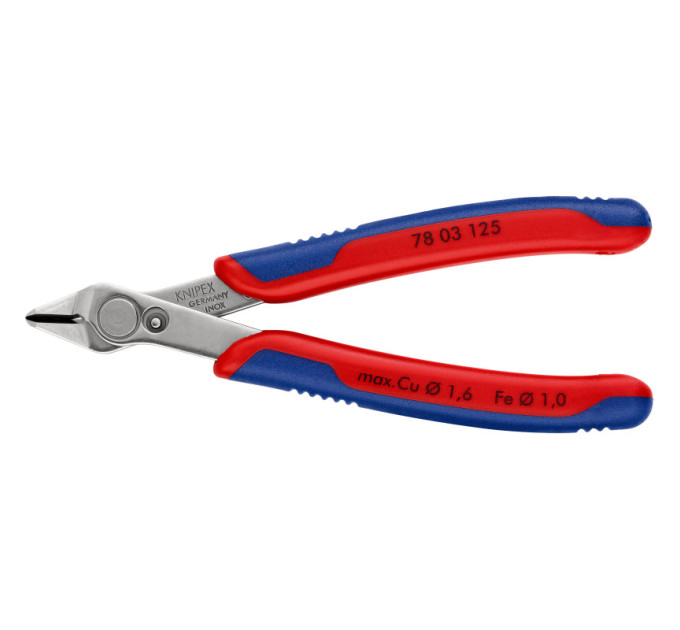 Кусачки Electronic Super Knips Ø1,6мм, 125мм KNIPEX 78 03 125 SB (в блистере)