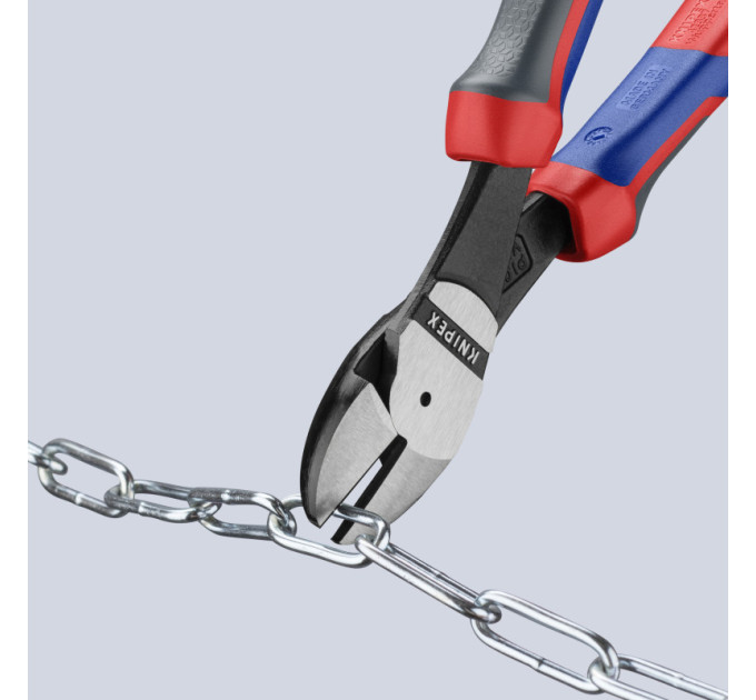 Кусачки боковые (бокорезы) особой мощности, Ø4,2мм, 200мм KNIPEX 74 02 200, фосфатированные