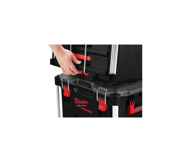 Ящик для инструмента с 3-мя выдвижными отсеками PACKOUT MILWAUKEE DRAWER BOX (560x410х363мм)