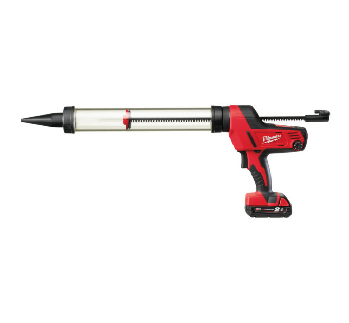 Пистолет для герметика аккумуляторный MILWAUKEE C18 PCG/600A-201B (600мл) (ЗУ+1акк.Х2Ач+сумка)