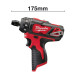 Шуруповерт акумуляторний MILWAUKEE M12 BD-202C (30Нм) (ЗУ+2акк.Х2Ач+кейс)