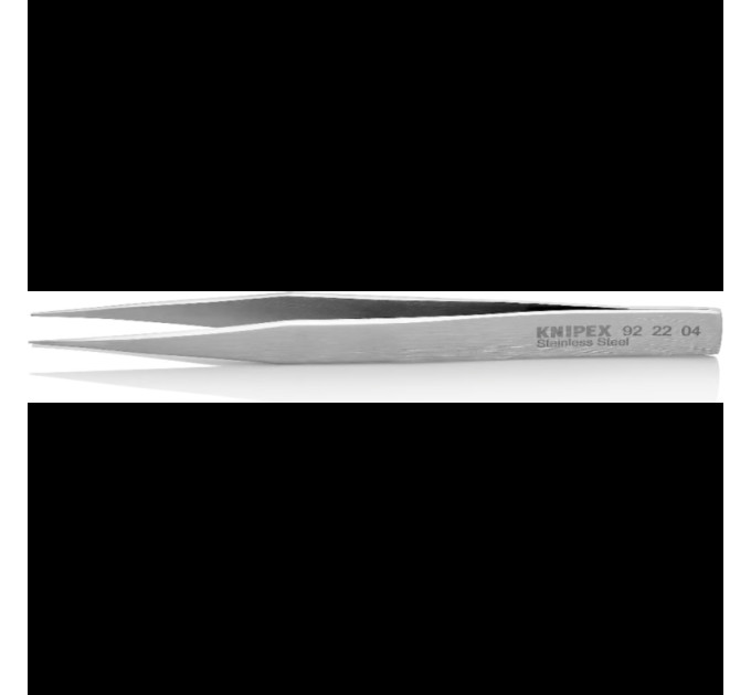 Пинцет захватный прецизионный заостренный KNIPEX 92 22 04, 128мм (метал)
