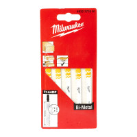 Полотна для лобзика T144DF Bi-Metal MILWAUKEE, 75х4,0мм, (5шт)