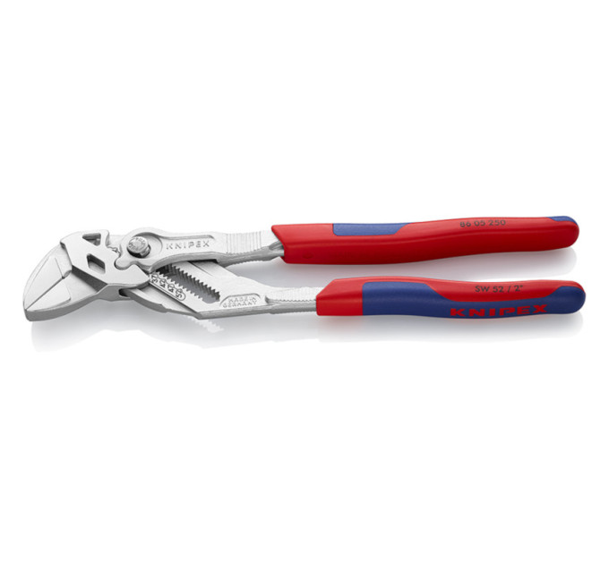 Клещи переставные-гаечный ключ, Ø46мм KNIPEX 86 05 250 SB, хромированные