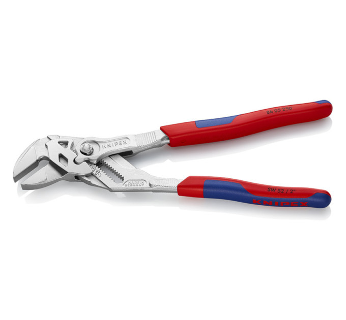 Клещи переставные-гаечный ключ, Ø46мм KNIPEX 86 05 250 SB, хромированные