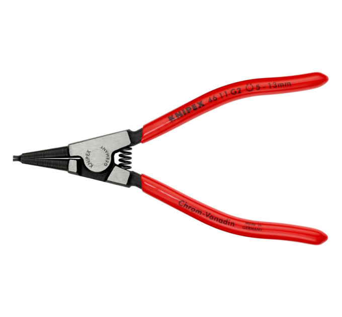 Щипцы для наружных стопорных колец прямые, Ø5-13мм KNIPEX 46 11 G2, Ø1,3мм фосфатированные