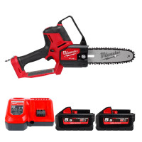 Пила цепная аккумуляторная бесщёточная MILWAUKEE (шина 20см) M18 FHS20-552X (ЗУ+2акк.Х5,5Ач+HDкейс)