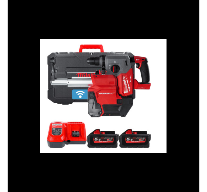 Перфоратор акумуляторний безщітковий SDS-PLUS MILWAUKEE M18 ONEFHXDEL-552C із системою видалення пилу