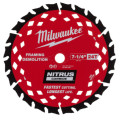 Диск пильный дереву с гвоздями Nitrus MILWAUKEE , Ø190х30х1,6мм, 24 зуб.