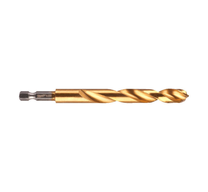 Свердло по металу RedHEX SHOCKWAVE™ HSS-TiN MILWAUKEE, Ø10,5х122х78мм