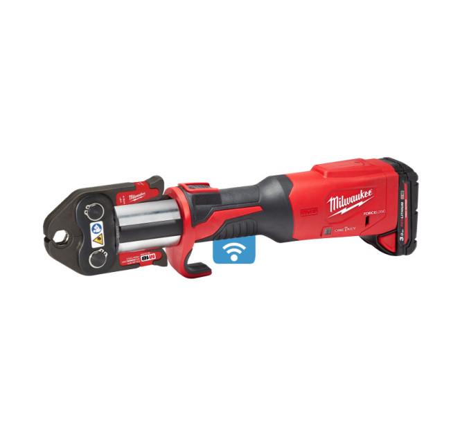 Обжимник гідравлічний акумуляторний для труб MILWAUKEE M18 ONEBLHPT-302C V-SET (ЗУ+3Х2Ач+кейс)