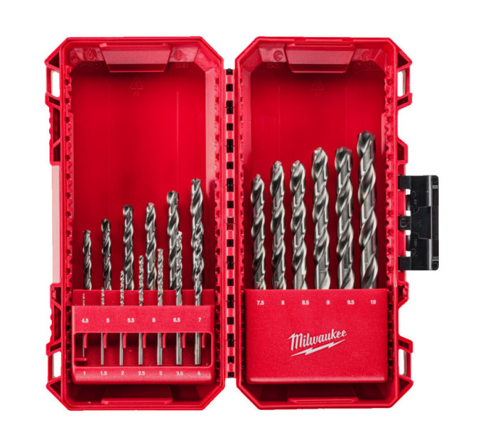 Набор сверл по металлу THUNDERWEB HSS-G MILWAUKEE CB, DIN338, (19шт)