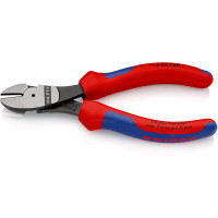 Кусачки боковые (бокорезы) особой мощности, Ø3,4мм, 160мм KNIPEX 74 02 160, фосфатированные