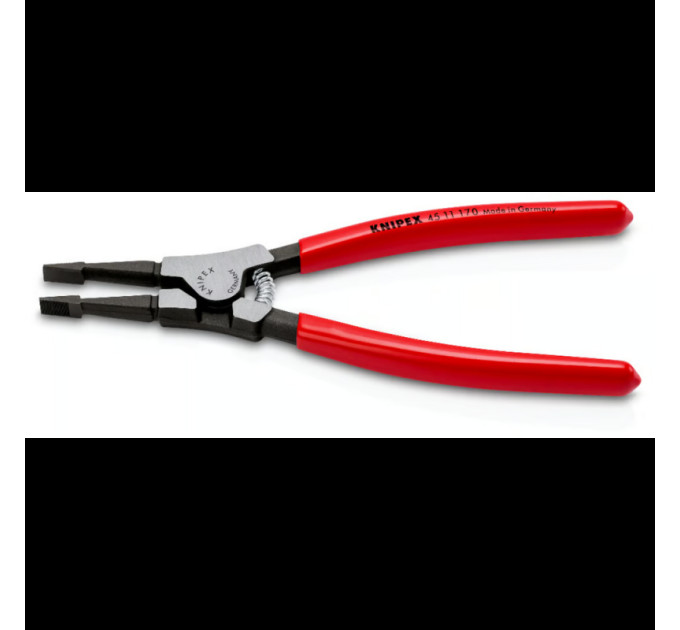 Клещи монтажные для стопорных колец, 170мм KNIPEX 45 11 170, 3,6мм фосфатированные
