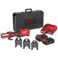 Обтискач гідравлічний акумуляторний для труб MILWAUKEE M18 BLHPT-202C V-SET (ЗУ+2Х2Ач+кейс)
