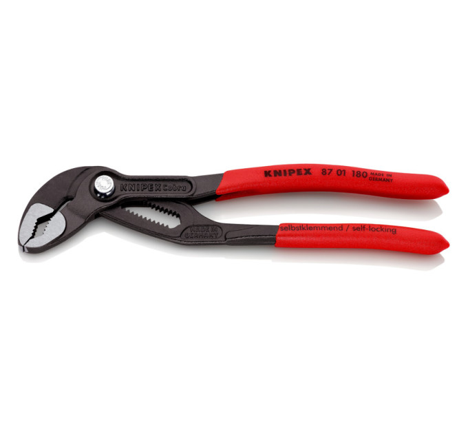 Клещи сантехнические переставные высокотехнологические, Ø42мм Cobra KNIPEX 87 01 180 SB, фосфат