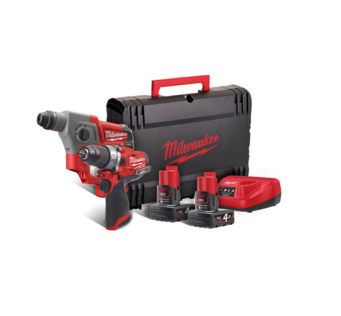 Набір з 2х інструментів безщіткових акумуляторних MILWAUKEE M12 FPP2B-402X