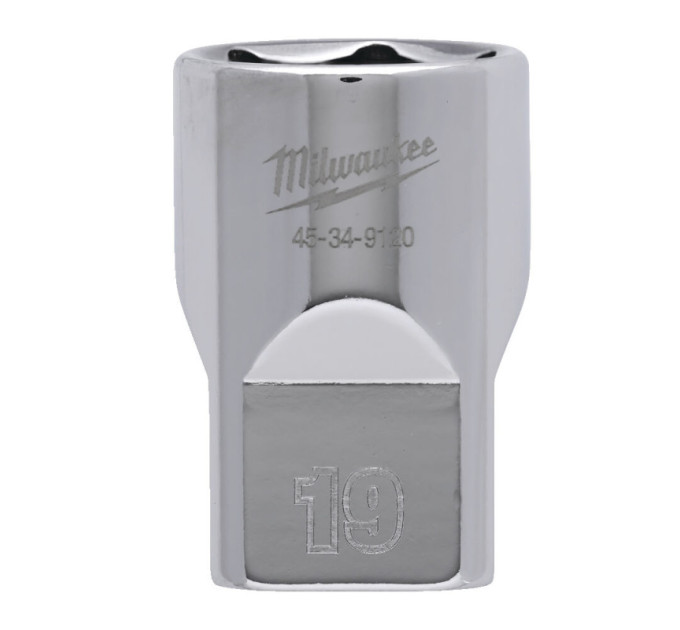 Головка торцева хромована ½" 6гр. MILWAUKEE, 19мм