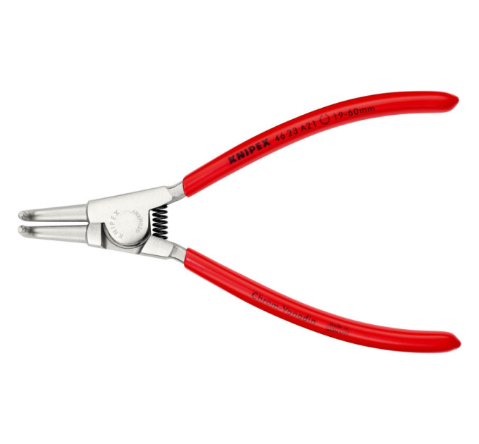 Щипцы для наружных стопорных колец загнутые 90°, Ø19-60мм KNIPEX 46 23 A21, Ø1,8мм
