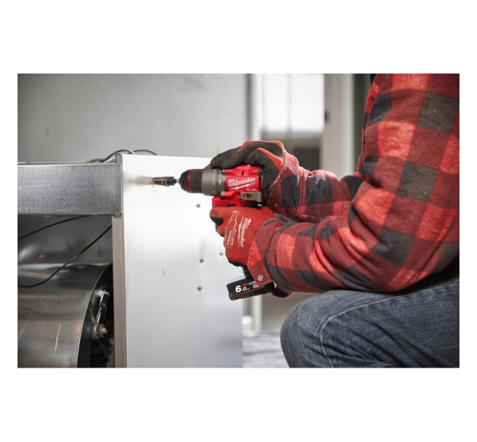 Дриль-шуруповерт акумуляторна безщіткова ударна MILWAUKEE M12 FPD2-602X (45 Нм)(ЗУ+2Х6Ач+HDкейс)