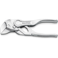 Клещи переставные-гаечный ключ, Ø21мм KNIPEX 86 04 100 BK, хромированные