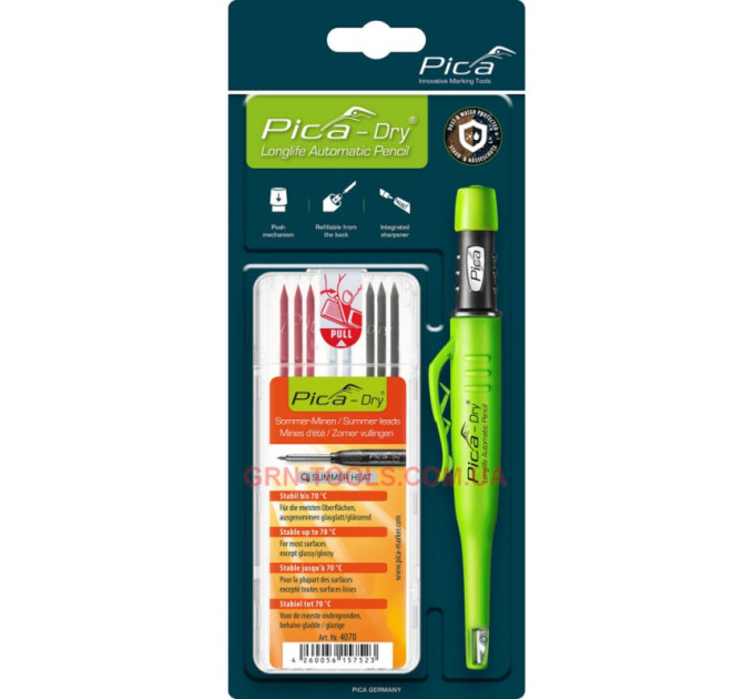 Набор маркировочный PICA Dry 30407 (Карандаш PICA 3030 + Стержни запас. PICA 4070 Bundle Summer-Heat