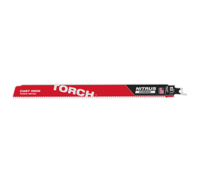 Полотно для сабельных пил TORCH CARBIDE NITRUS MILWAUKEE,300х3,1мм, (металл), (замена на 48475263)