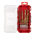 Набор сверл по металлу RedHEX SHOCKWAVE™ HSS-TiN PACKOUT MILWAUKEE, (10шт) (3-10мм)