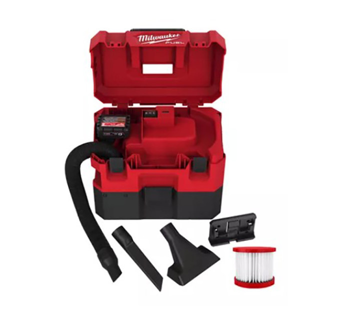 Пылесос аккумуляторный для воды и сухого мусора MILWAUKEE M12 FVCL-0 (каркас)