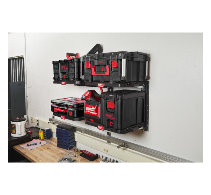 Система стеллажная вертикального крепления E-Track PACKOUT MILWAUKEE