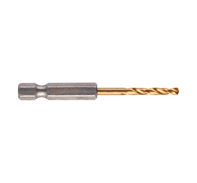 Свердло по металу RedHEX SHOCKWAVE™ HSS-TiN MILWAUKEE, Ø3,0х65х23мм, (2шт)