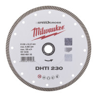 Диск алмазный Speedcross MILWAUKEE DHTi 230, Ø230мм (керамическая плитка/чистый рез)
