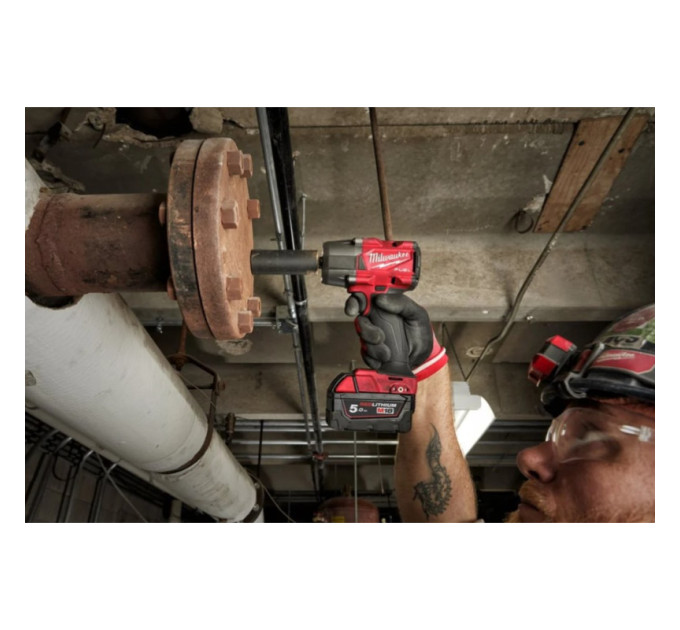 Гайковерт акумуляторний безщітковий MILWAUKEE 1/2" (881 Нм) M18 FMTIW2F12-0Х, з кільцем (каркас)