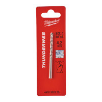Свердло по металу THUNDERWEB HSS-G MILWAUKEE, DIN338, Ø4,2x75х43мм