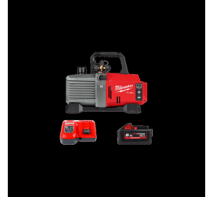 Насос вакуумний акумуляторний бесщёточный MILWAUKEE, M18 FVP5-801 с адаптером (ЗУ+1акум.Х 8Ач), (зам