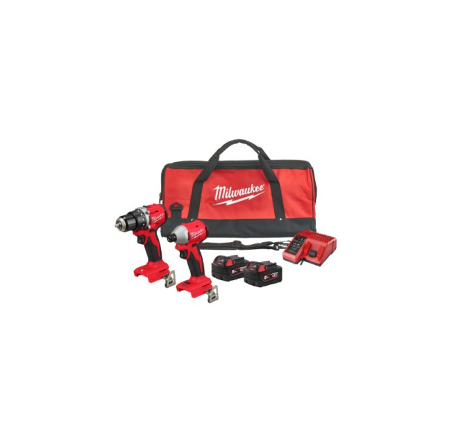 Набор из 2х инструментов аккумуляторных бесщеточных MILWAUKEE M18 BLCPP2B-502C