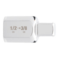 Перехідник хромований для головок MILWAUKEE, з 1/2" на 3/8"